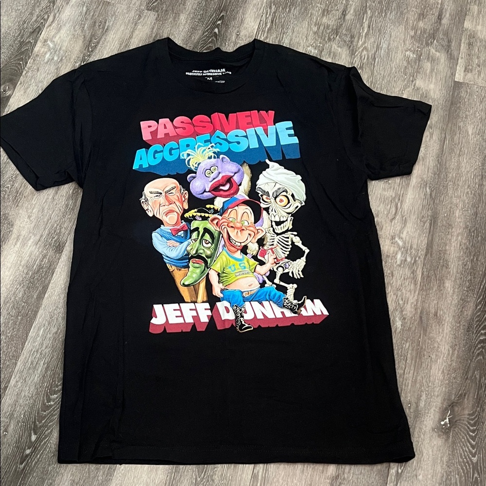 Jeff Dunham Passive Aggressive Tour T-Shirt Puppet Characters Graphic Tee